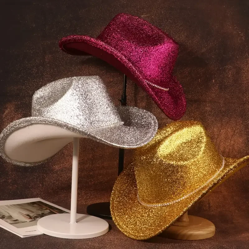 Disco Beach Cowboy Hat Rhinestone Woman for Cowgirl Costume, Top Hats, Rave Festival Accessories
Disco Beach Cowboy Hat Rhinestone Woman for Cowgirl Costume, Top Hats, Rave Festival Accessories