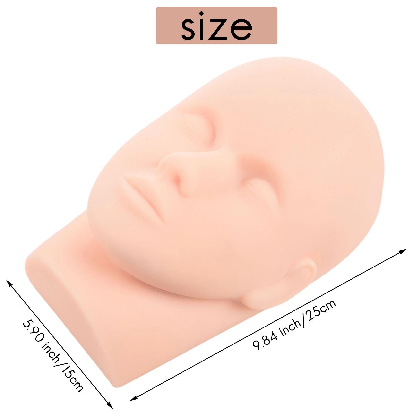 B01C-Mannequin Flat Head Silicone Practice False Eyelash Extensions Makeup Model Massage Training
B01C-Mannequin Flat Head Silicone Practice False Eyelash Extensions Makeup Model Massage Training
