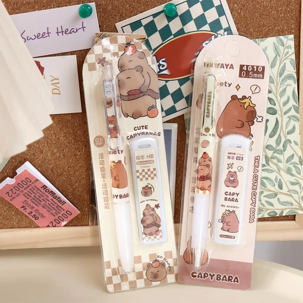 School Supplies Capybara Mechanical Pencil Animal Cartoon Automatic Pencil Kawaii 0.5MM Propelling Pencil Office Supplies
School Supplies Capybara Mechanical Pencil Animal Cartoon Automatic Pencil Kawaii 0.5MM Propelling Pencil Office Supplies