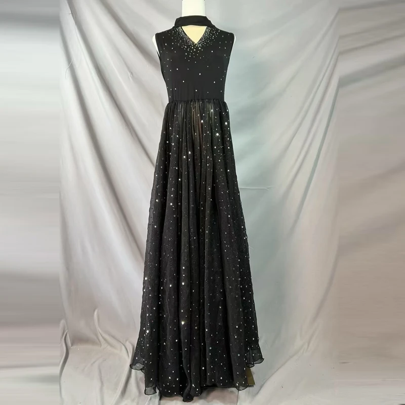 New Belly Dancing Practice Clothing for Women's Customized Sexy V-neck Sleeveless Dress Adult Children's Oriental Dance Dresses
New Belly Dancing Practice Clothing for Women's Customized Sexy V-neck Sleeveless Dress Adult Children's Oriental Dance Dresses