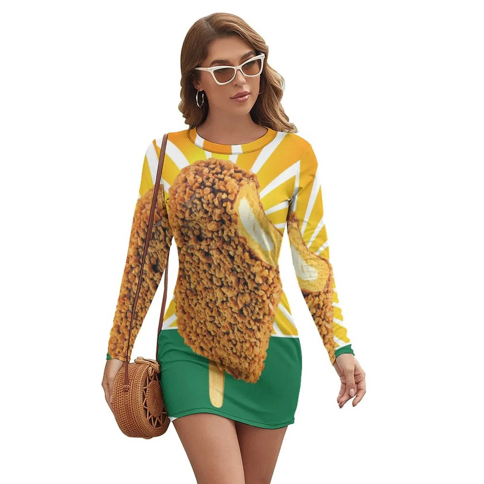 Golden Gaytime Long-sleeved Dress long dress women summer Women's dresses dress korean style Prom gown
Golden Gaytime Long-sleeved Dress long dress women summer Women's dresses dress korean style Prom gown