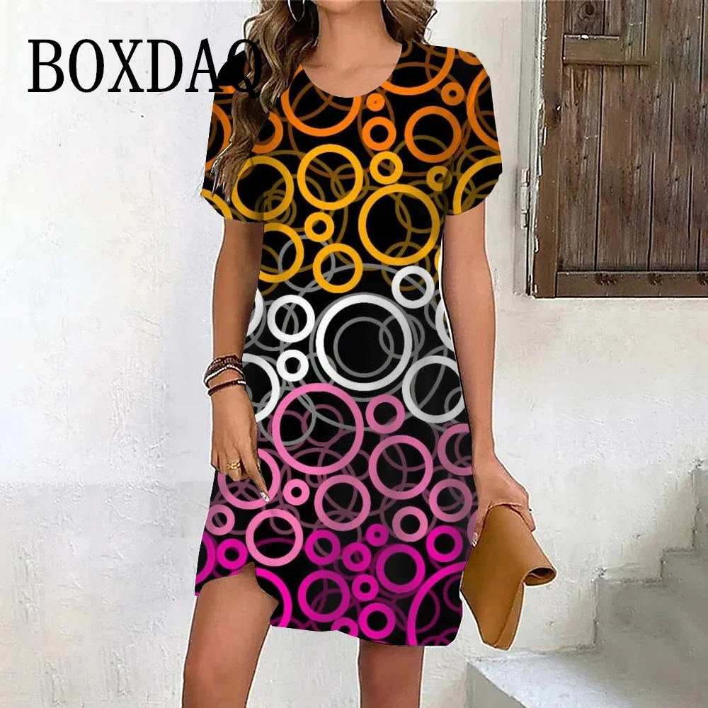Elegant Retro Grid abstract Pattern Women's Dress Casual Loose Short Sleeve O-Neck A-Line Dress 2026 New Women Summer Sundress
Elegant Retro Grid abstract Pattern Women's Dress Casual Loose Short Sleeve O-Neck A-Line Dress 2026 New Women Summer Sundress
