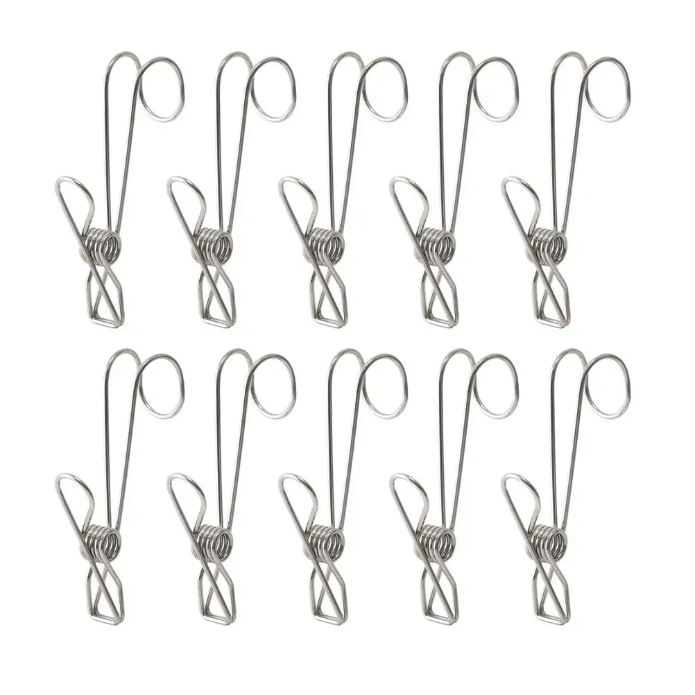 10pcs Stainless Steel Clips 11cm Universal Clamps Heavy Duty Wall Hooks Home Clothespins Kitchen Office Use
10pcs Stainless Steel Clips 11cm Universal Clamps Heavy Duty Wall Hooks Home Clothespins Kitchen Office Use