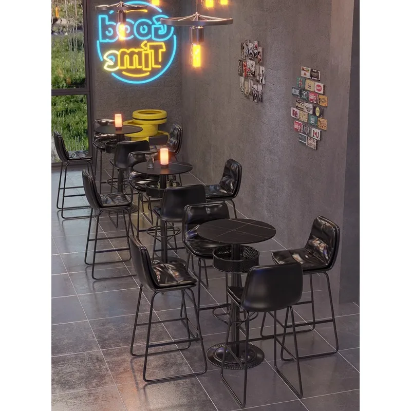 Retro wine bar table rock slab loose table clear bar high and chair combination custom industrial style high
Retro wine bar table rock slab loose table clear bar high and chair combination custom industrial style high