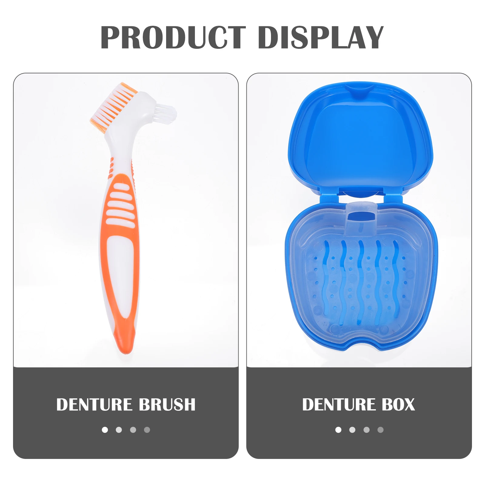 1 Set Denture Box Kit Plastic Portable Orthodontic False Tooth Storage Case Denture Cleaner Brush Supple Bristle Oral Care Tools
1 Set Denture Box Kit Plastic Portable Orthodontic False Tooth Storage Case Denture Cleaner Brush Supple Bristle Oral Care Tools