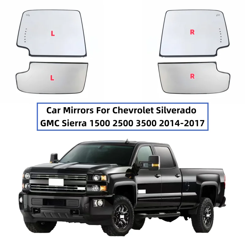 Car Mirrors For Chevrolet Silverado GMC Sierra 1500 2500 3500 2014-2017 Car Exterior Rearview Mirror Glass Lens With Heated part
Car Mirrors For Chevrolet Silverado GMC Sierra 1500 2500 3500 2014-2017 Car Exterior Rearview Mirror Glass Lens With Heated part