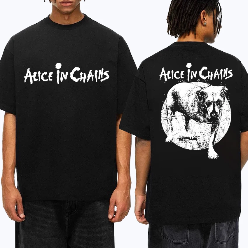 2025 Rock Band Alice in Chains Double Sided printed short sleeve T-shirts Unisex vintage T shirt Men Women Oversized Cotton Tops
2025 Rock Band Alice in Chains Double Sided printed short sleeve T-shirts Unisex vintage T shirt Men Women Oversized Cotton Tops