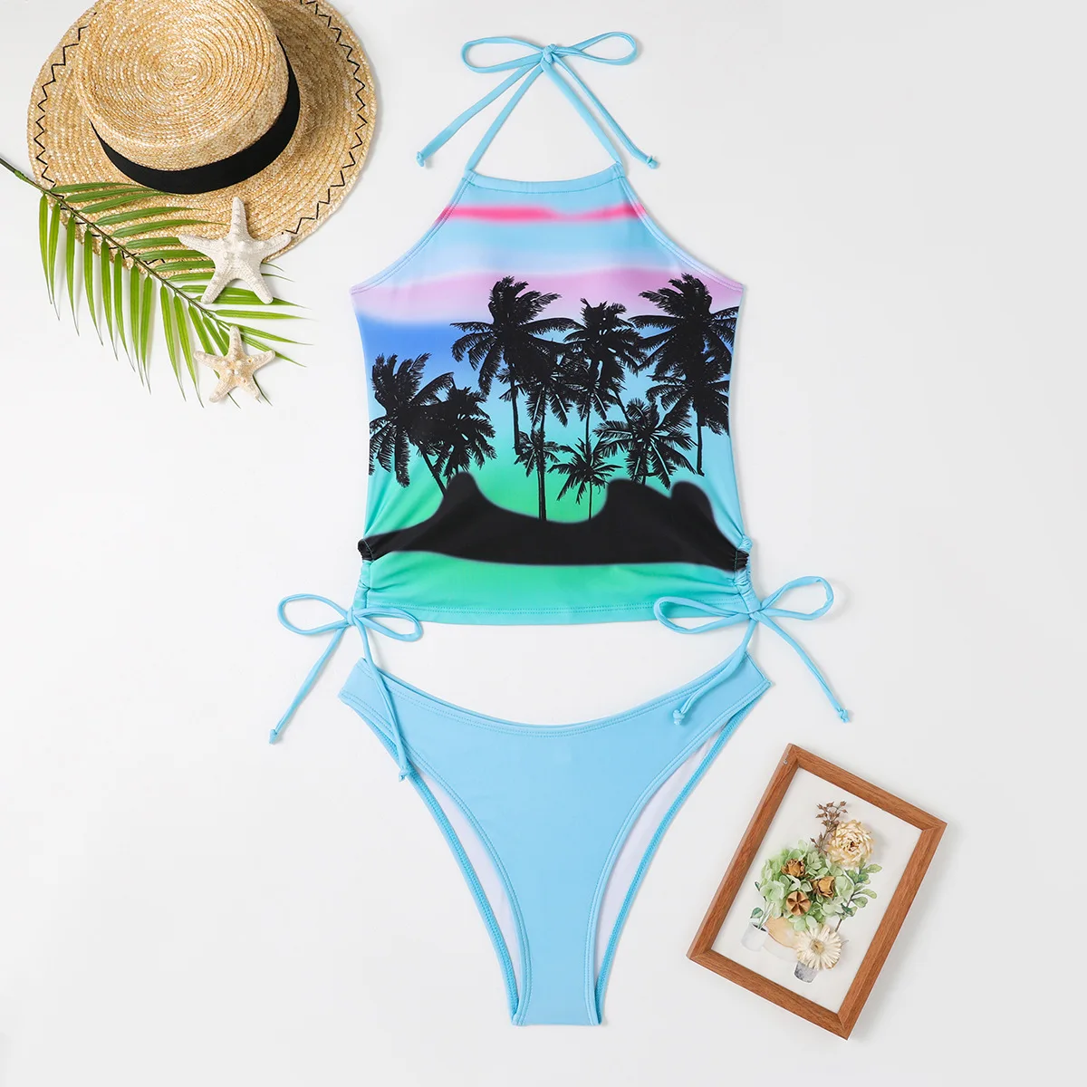 2024, новый купальник-танкини с гофрировкой, женские бикини с высоким воротом, купальник из двух предметов, комплект бикини-стринги, купальный костюм, летняя пляжная одежда
2024, новый купальник-танкини с гофрировкой, женские бикини с высоким воротом, купальник из двух предметов, комплект бикини-стринги, купальный костюм, летняя пляжная одежда