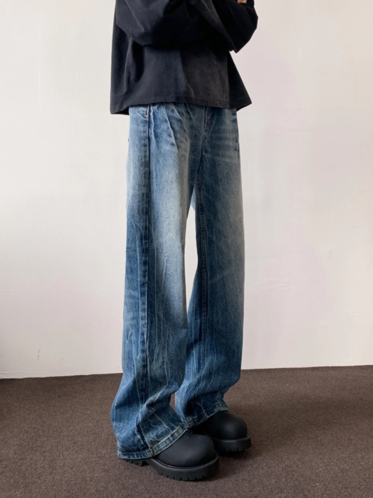 Blue Lightning Cra Denim Jeans Men's Summer High-End Feeling Flared Straight Leg Long Pants American High Street Vibe Pants
Blue Lightning Cra Denim Jeans Men's Summer High-End Feeling Flared Straight Leg Long Pants American High Street Vibe Pants