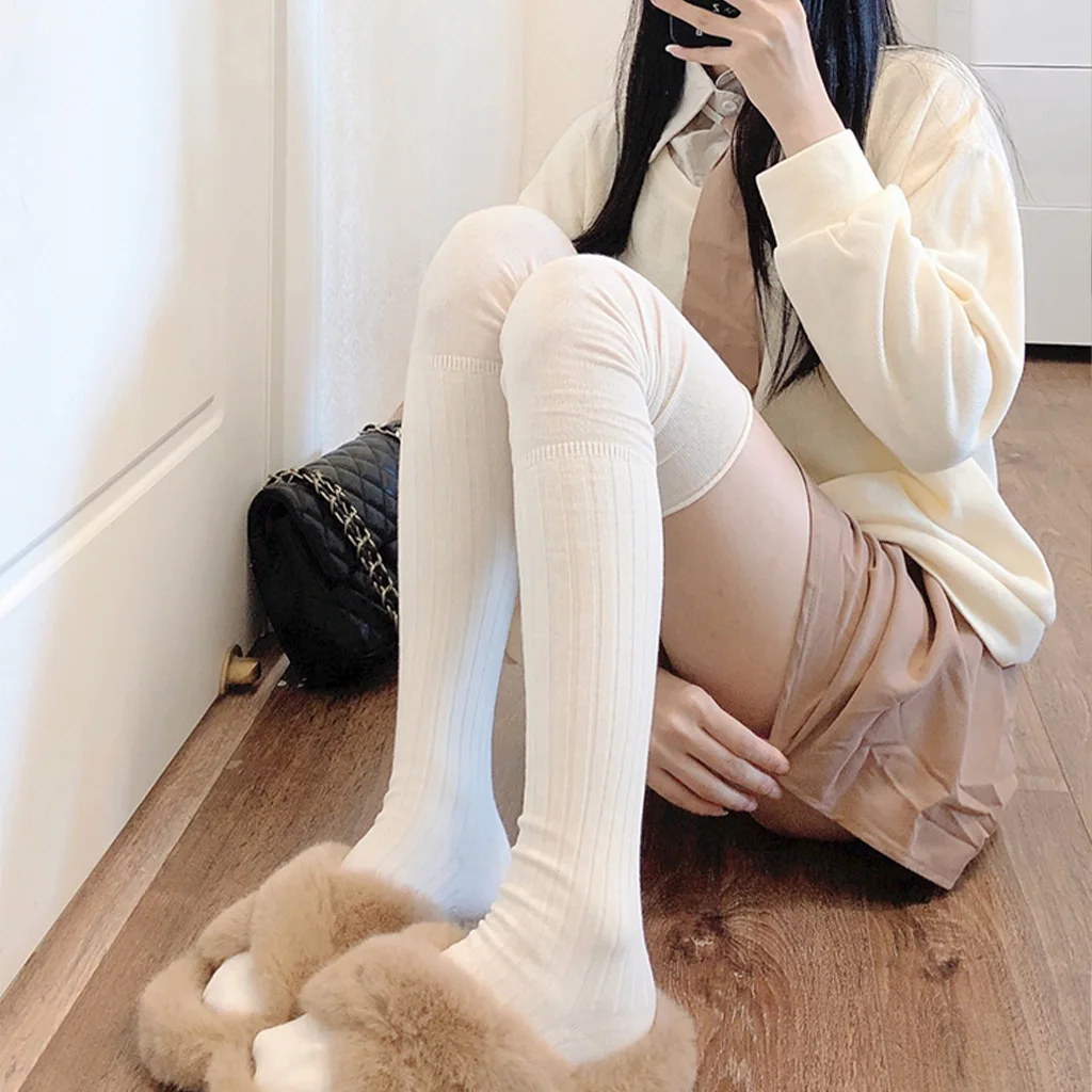 2pairs Women's Knitted Knee-length Socks Ladies Thigh-length SocksWarm Boot Socks Leg Warmers Japan JK Cotton Thigh High Bottoms
2pairs Women's Knitted Knee-length Socks Ladies Thigh-length SocksWarm Boot Socks Leg Warmers Japan JK Cotton Thigh High Bottoms