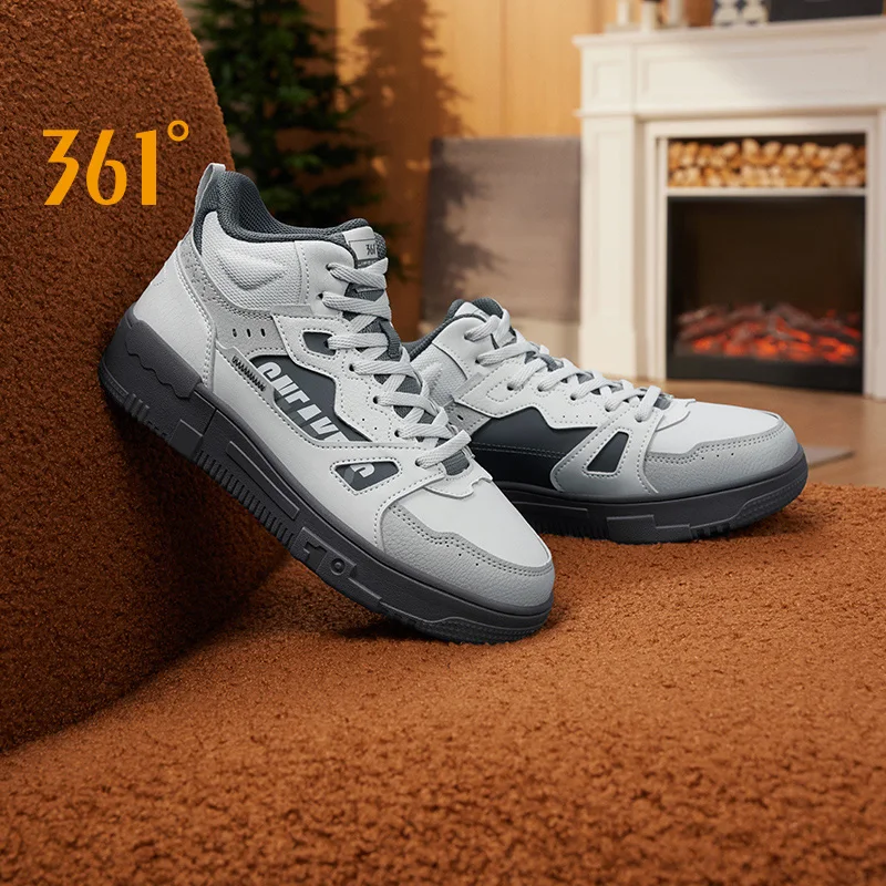 361 Degrees Women's Plush Skateboard Shoes Leather Rebound Warm Water-repellent Thick-soled Non-Slip Female Sneakers 682446613B
361 Degrees Women's Plush Skateboard Shoes Leather Rebound Warm Water-repellent Thick-soled Non-Slip Female Sneakers 682446613B