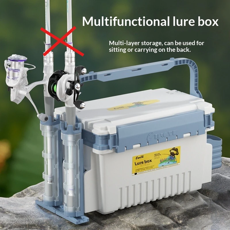 Multifunctional Lure Box Fishing Box Tackle Box Rod Holder Storage Case for Lures Baits Angling Gear Tackle Box Fishing Tackle
Multifunctional Lure Box Fishing Box Tackle Box Rod Holder Storage Case for Lures Baits Angling Gear Tackle Box Fishing Tackle