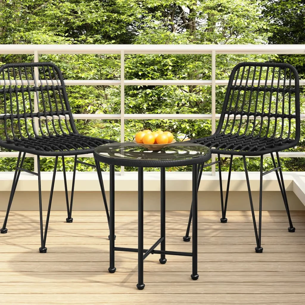 vidaXL Dining Table Black Ø50 cm Tempered Glass and Steel Outdoor table, garden table, picnic table
vidaXL Dining Table Black Ø50 cm Tempered Glass and Steel Outdoor table, garden table, picnic table