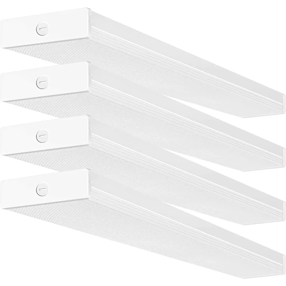 4 Pack 4FT LED Wraparound Light 40W 4 Foot Shop Lights for Garage, 4400lm, Flushmount Office Ceiling Fixture ETL Listed
4 Pack 4FT LED Wraparound Light 40W 4 Foot Shop Lights for Garage, 4400lm, Flushmount Office Ceiling Fixture ETL Listed