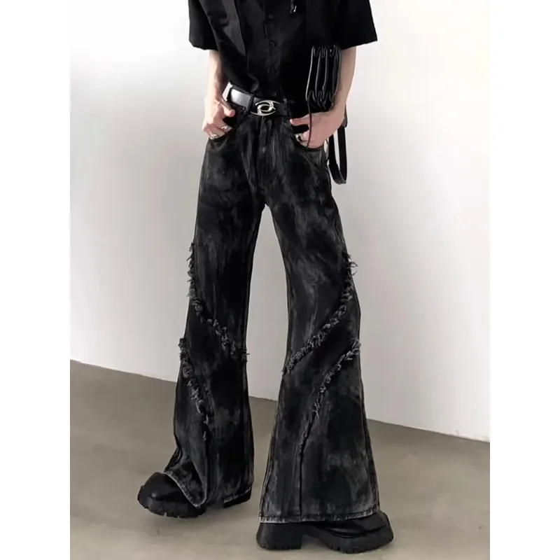 Y2K Streetwear Washed Black Baggy Stacked Flare Jeans Pants For Men 90S Vintage Clothes Denim Trousers Pantalon Homme
Y2K Streetwear Washed Black Baggy Stacked Flare Jeans Pants For Men 90S Vintage Clothes Denim Trousers Pantalon Homme