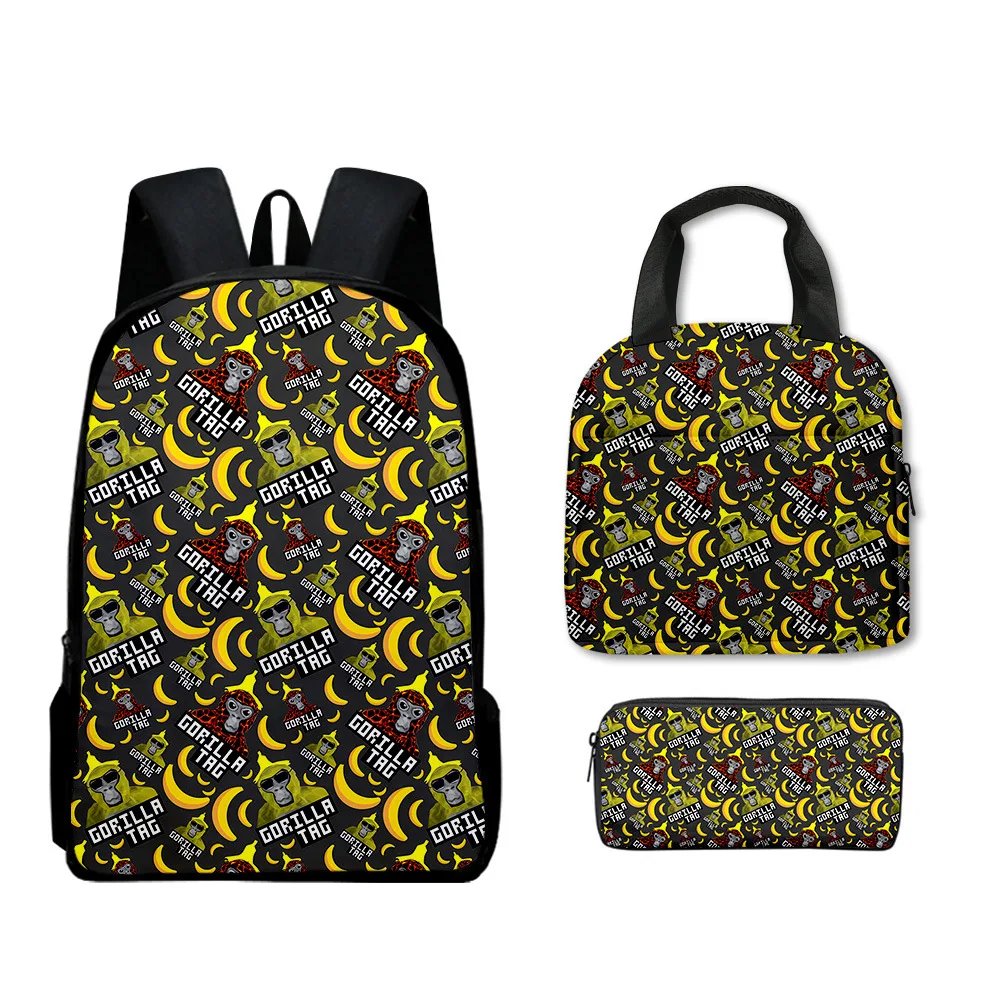 Luxury Novelty Creative Cool New Gorilla tag 3D Print 3pcs/Set pupil School Bags Laptop Daypack Backpack Lunch bag Pencil Case
Luxury Novelty Creative Cool New Gorilla tag 3D Print 3pcs/Set pupil School Bags Laptop Daypack Backpack Lunch bag Pencil Case