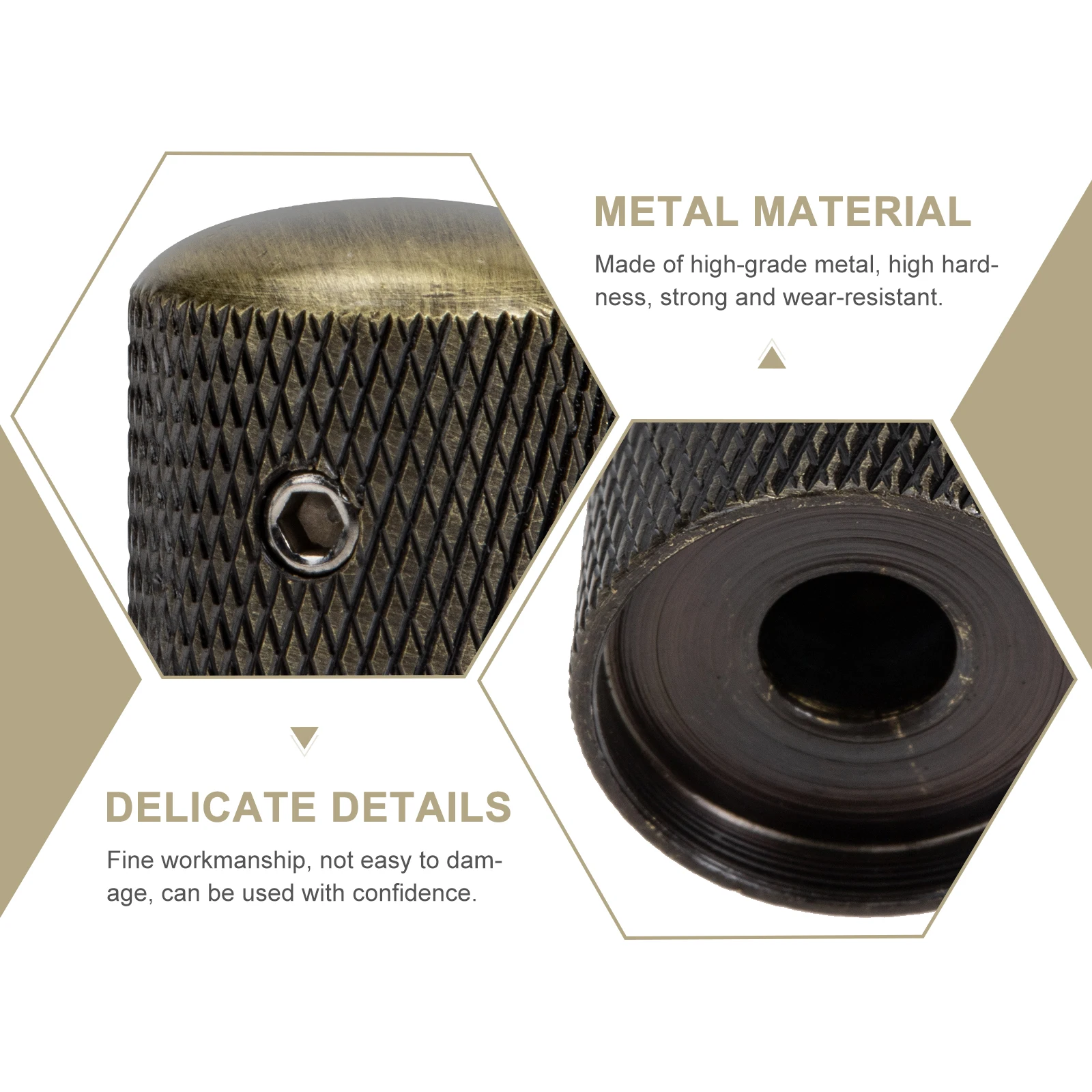 2 Sets Instruments Potentiometer Knob Metal Professional Volume Knobs Major Bass Guitar Accessories Parts Wrenches
2 Sets Instruments Potentiometer Knob Metal Professional Volume Knobs Major Bass Guitar Accessories Parts Wrenches