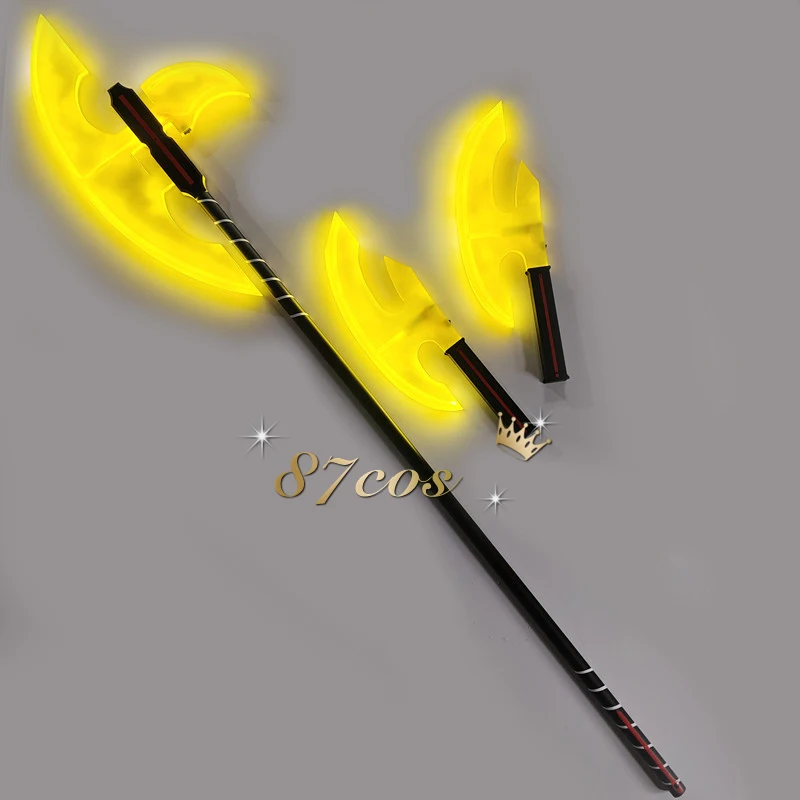 Kunichika Kaho Luminous Double Axe Poleaxe Prop World Trigger Cosplay Props Weapons Halloween Christmas Fancy Party Accessories
Kunichika Kaho Luminous Double Axe Poleaxe Prop World Trigger Cosplay Props Weapons Halloween Christmas Fancy Party Accessories