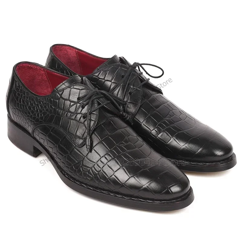 Black Brown Crocodile Print Strappy Men Shoes Fashion Lace Up Male Shoes Luxurious Handmade Party Feast Banquet Men Dress Shoes
Black Brown Crocodile Print Strappy Men Shoes Fashion Lace Up Male Shoes Luxurious Handmade Party Feast Banquet Men Dress Shoes
