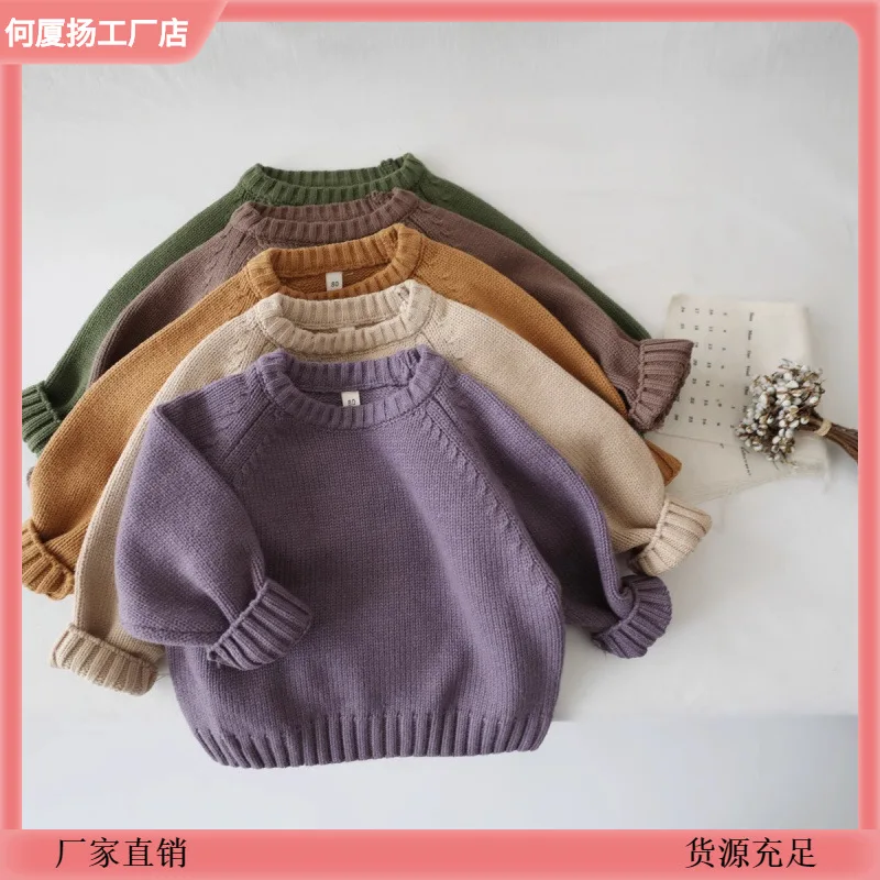 Loose Warm Sweater Retro Pullover Girls' Knitted Sweater Tops Children Knitted Sweater Autumn 2025 New Boy's
Loose Warm Sweater Retro Pullover Girls' Knitted Sweater Tops Children Knitted Sweater Autumn 2025 New Boy's