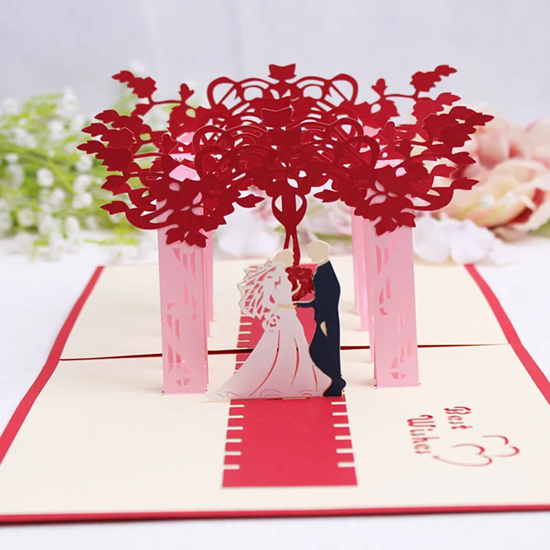3D Pop-Up Cards Flowers Wedding Card Anniversary Gifts Postcard Wedding Invitations Greeting Cards For Valentine Day Party Decor
3D Pop-Up Cards Flowers Wedding Card Anniversary Gifts Postcard Wedding Invitations Greeting Cards For Valentine Day Party Decor