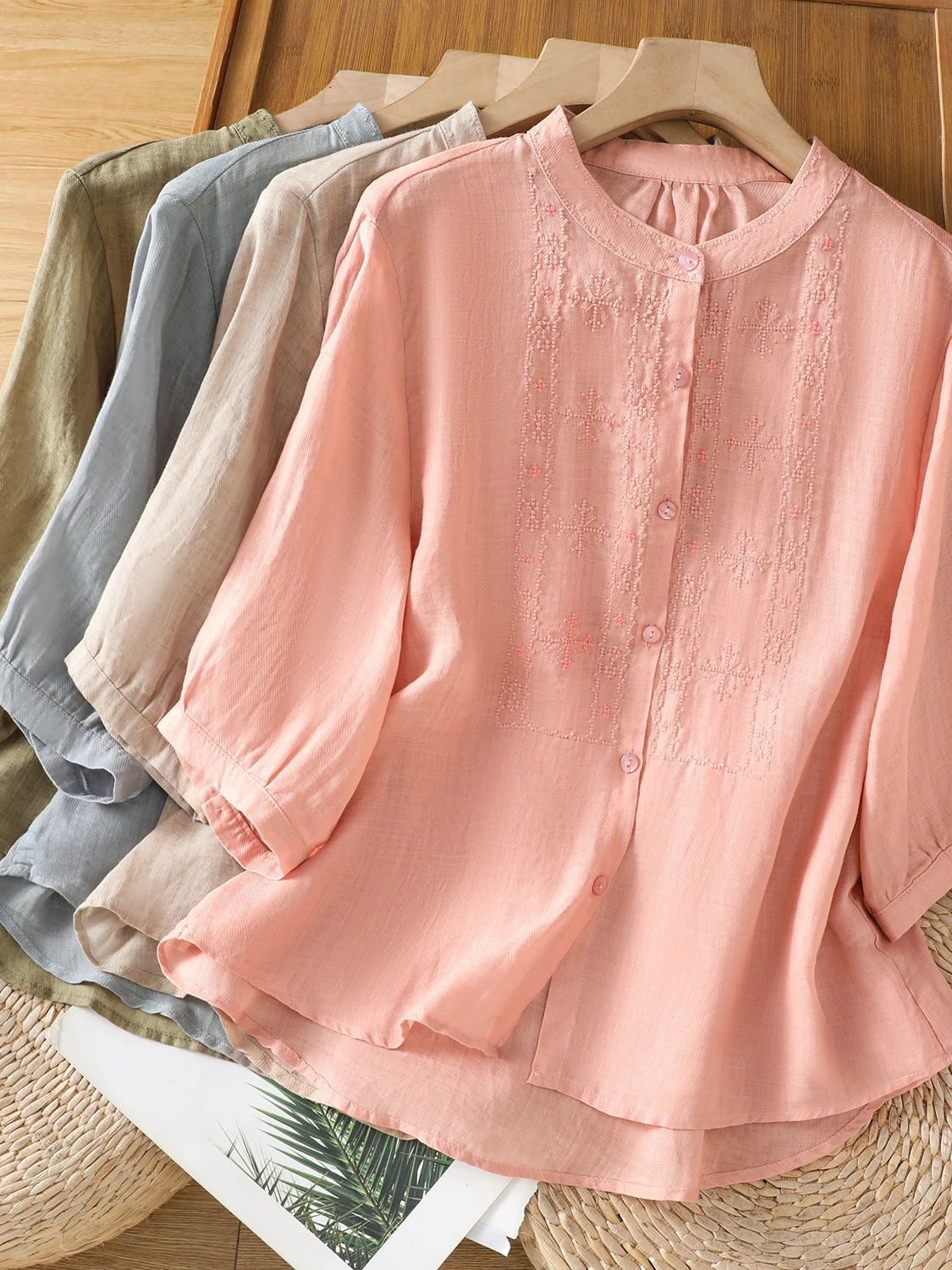 Художественный однотонный тонкий конопляный воротник с вышивкой, большой размер, женский воротник-стойка на пуговицах, асимметричный повседневный открытый C...
Художественный однотонный тонкий конопляный воротник с вышивкой, большой размер, женский воротник-стойка на пуговицах, асимметричный повседневный открытый C...