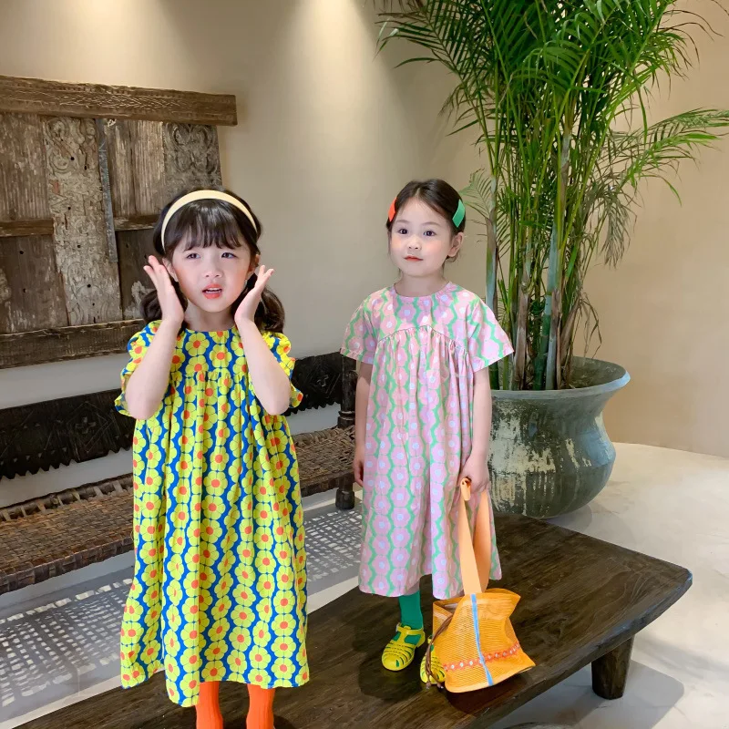 Girls' Dress Vertical Stripes Color Block Short Sleeve Princess Dress2025Summer New Foreign Trade Children's Wear Delivery
Girls' Dress Vertical Stripes Color Block Short Sleeve Princess Dress2025Summer New Foreign Trade Children's Wear Delivery