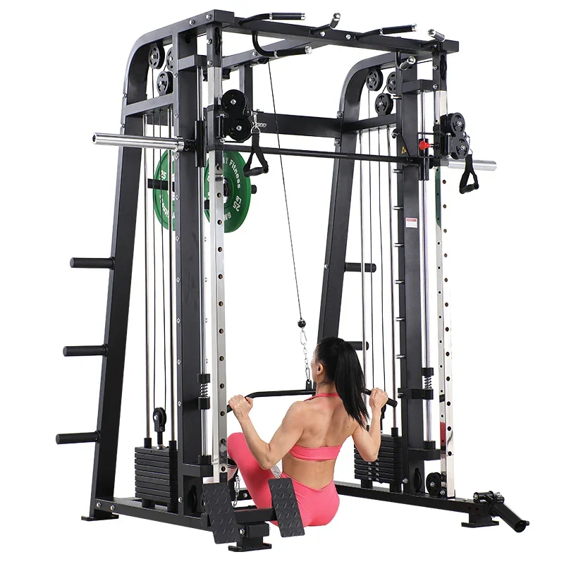 High End Luxury Home Gym Fitness Equipment Multi-Functional Integrated Gym Trainer Squat Power Rack Smith Machine 
High End Luxury Home Gym Fitness Equipment Multi-Functional Integrated Gym Trainer Squat Power Rack Smith Machine