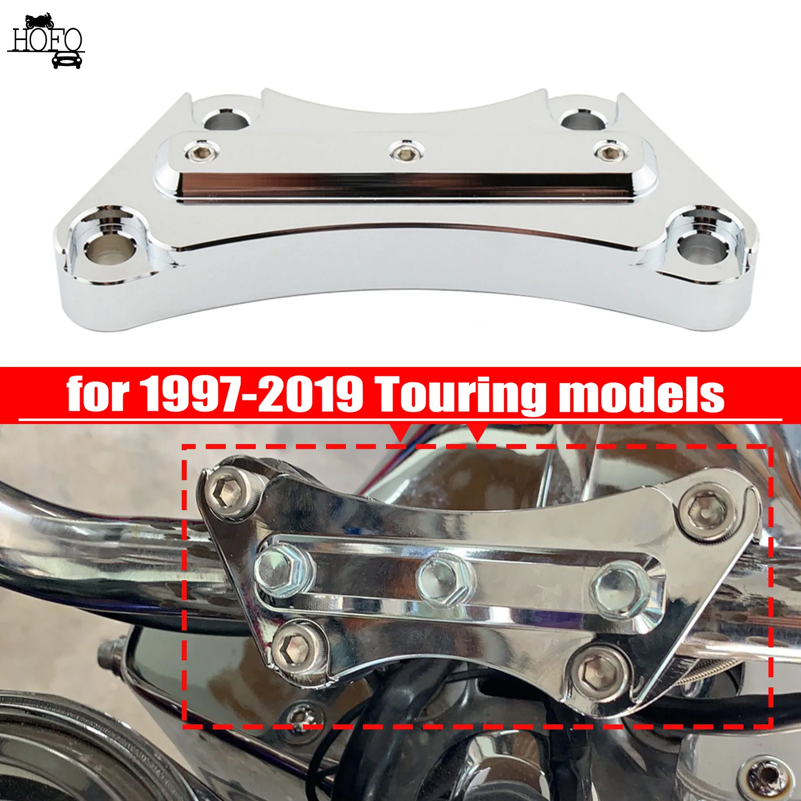 Motorcycle 1" Handlebar Riser Top Clamp For Harley Touring Electra Glide FLHR
Motorcycle 1" Handlebar Riser Top Clamp For Harley Touring Electra Glide FLHR