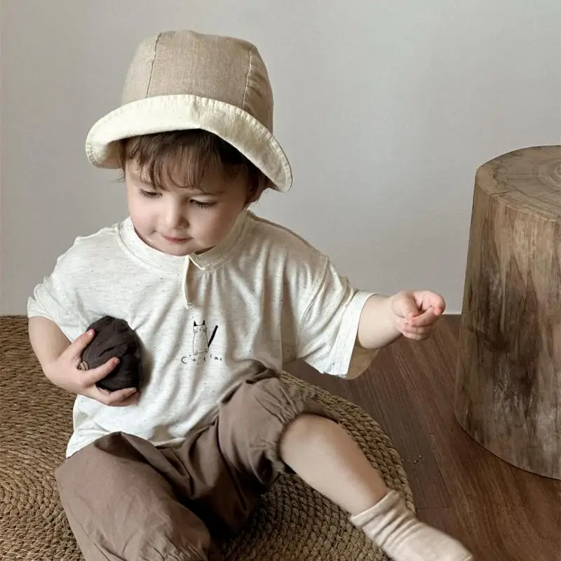 2025 Summer New Baby Short Sleeve T Shirts Thin Infant Boy Loose Breathable Tee Cotton Versatile Girls Simple Tops Baby Clothes
2025 Summer New Baby Short Sleeve T Shirts Thin Infant Boy Loose Breathable Tee Cotton Versatile Girls Simple Tops Baby Clothes
