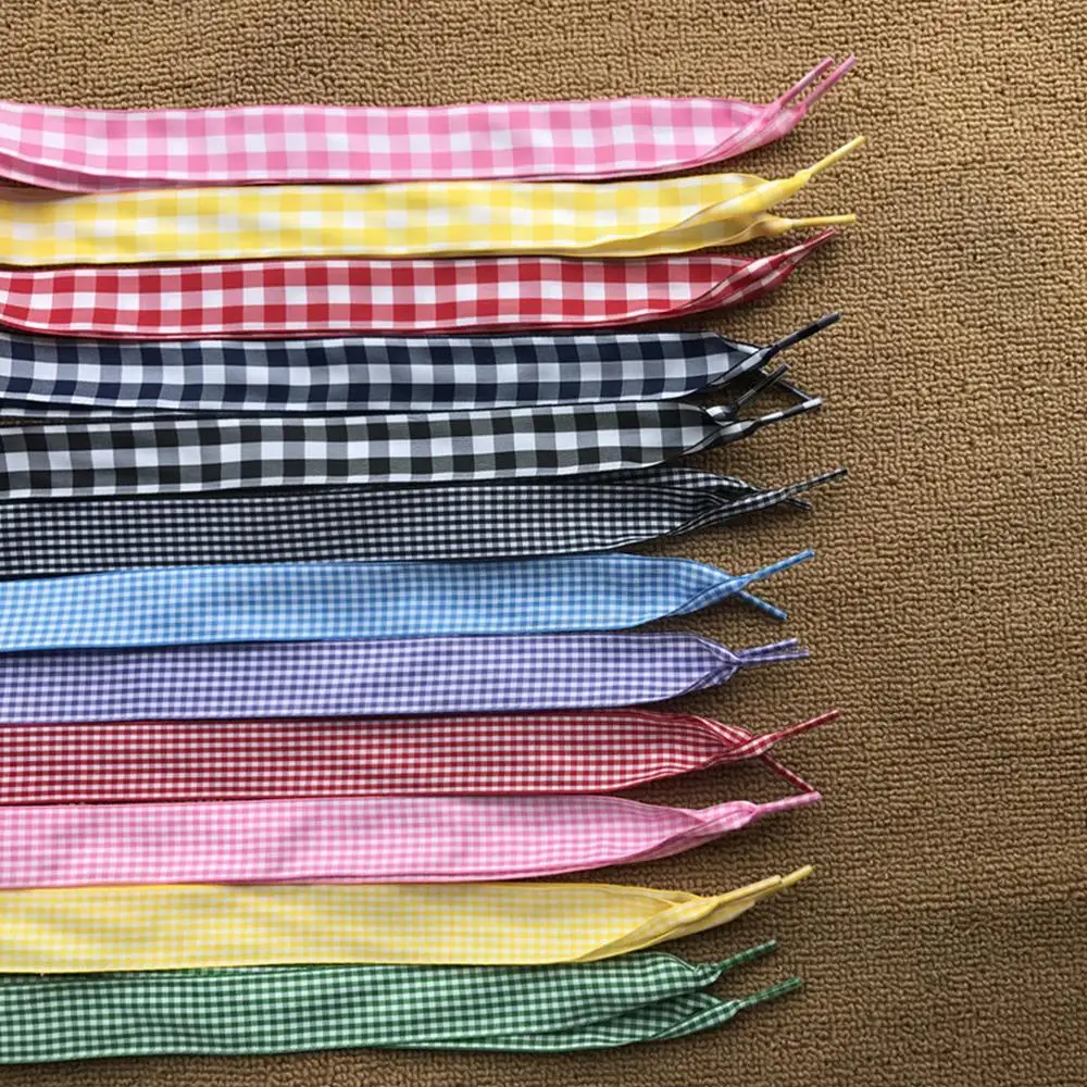 Checkered Ribbon Shoelaces Colorful Shoes Decoration Casual Sports Shoes Laces Trendy Lattice Shoe Laces Make Shoes Different
Checkered Ribbon Shoelaces Colorful Shoes Decoration Casual Sports Shoes Laces Trendy Lattice Shoe Laces Make Shoes Different