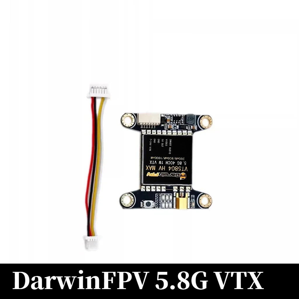 DarwinFPV 5.8G VTX 40CH 200mW/800mW/1000mW Adjustable 1W VTX for DarwinFPV Darwin129 7Inch FPV RC Racing Quadcopter 30.5*30.5mm
DarwinFPV 5.8G VTX 40CH 200mW/800mW/1000mW Adjustable 1W VTX for DarwinFPV Darwin129 7Inch FPV RC Racing Quadcopter 30.5*30.5mm