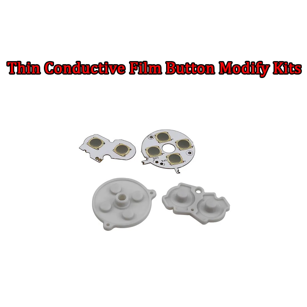 Enhanced Feel Thin Button Conductive Film Button Modify Parts Start Accessories Sets For GBA Replacement Button Pad Mod Kits
Enhanced Feel Thin Button Conductive Film Button Modify Parts Start Accessories Sets For GBA Replacement Button Pad Mod Kits