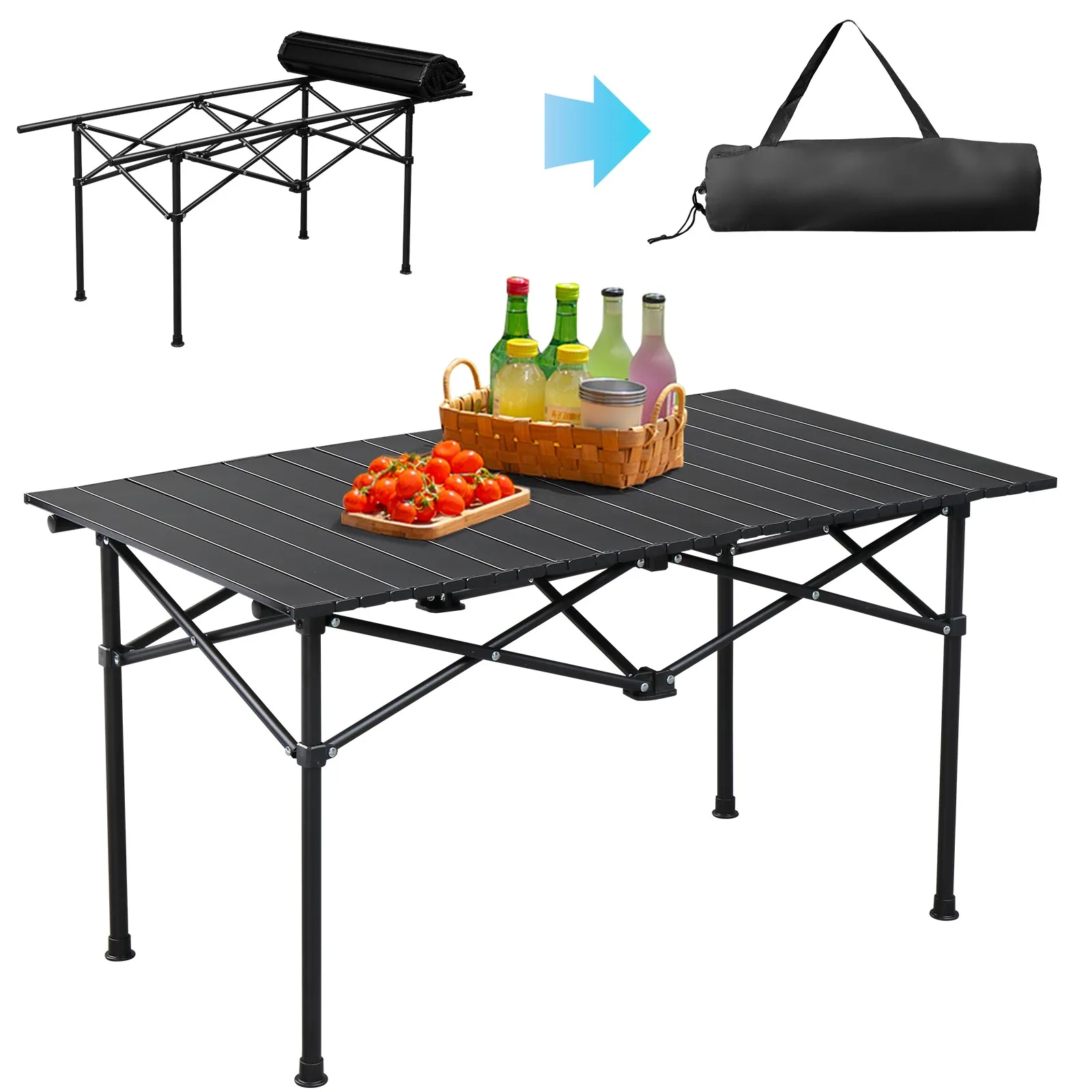 Folding Portable 47inch Camping Outdoor Picnic Table Carbon Steel with Carry Bag
Folding Portable 47inch Camping Outdoor Picnic Table Carbon Steel with Carry Bag