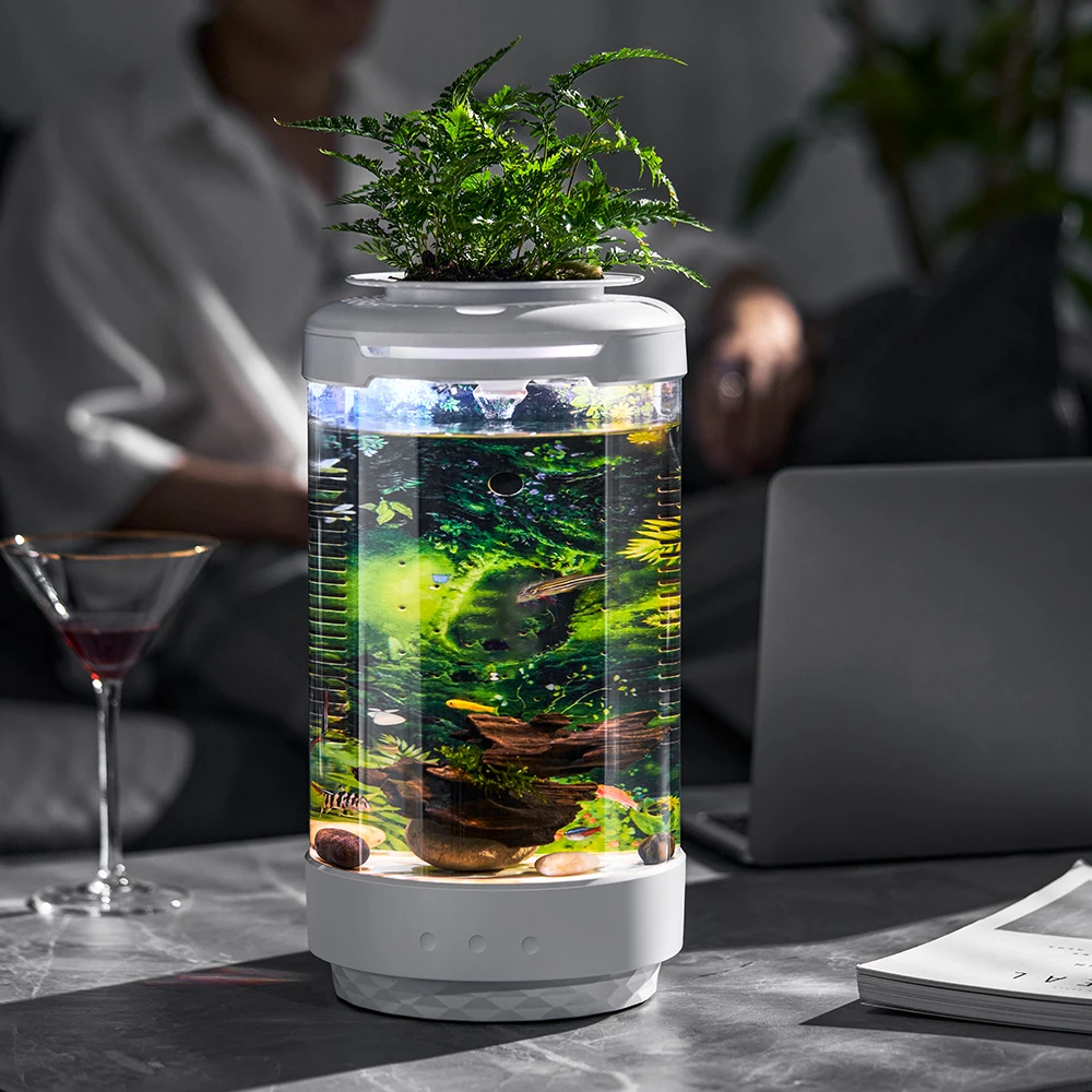 USB Mini Desktop Aquarium with Filter Pump Household Tabletop Ecological Fish Tank Goldfish Tank
USB Mini Desktop Aquarium with Filter Pump Household Tabletop Ecological Fish Tank Goldfish Tank