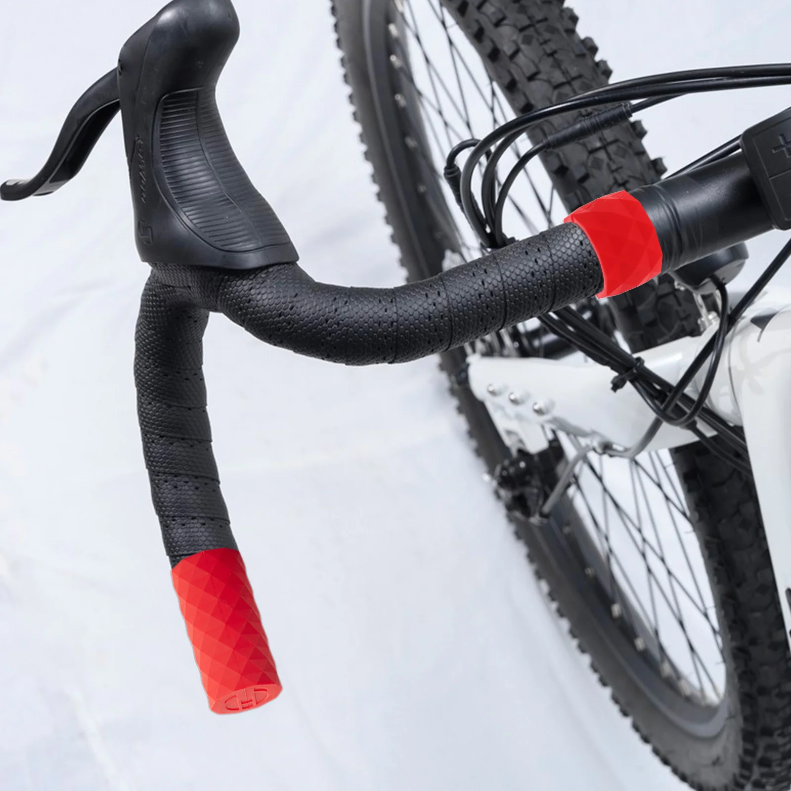 Pair Silicone Handlebar Grips Red Anti-Skid Durable Shock Absorption Brake Bar Cover Caps for Road Mountain Bike Cycling
Pair Silicone Handlebar Grips Red Anti-Skid Durable Shock Absorption Brake Bar Cover Caps for Road Mountain Bike Cycling