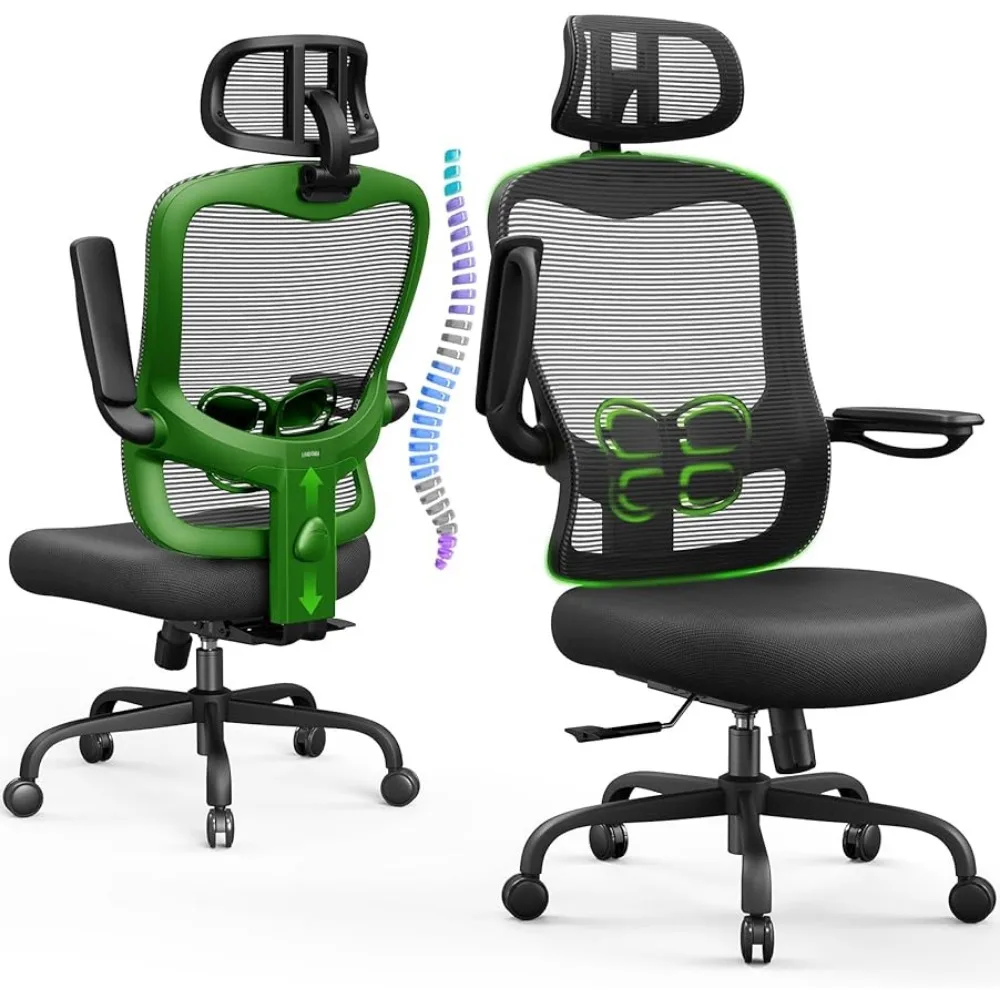 With Adjustable Mesh High Back Office Chair 3D Headrest Computer Desk Chairs Over 10 Hours Comfortable Lumbar Support Furniture
With Adjustable Mesh High Back Office Chair 3D Headrest Computer Desk Chairs Over 10 Hours Comfortable Lumbar Support Furniture