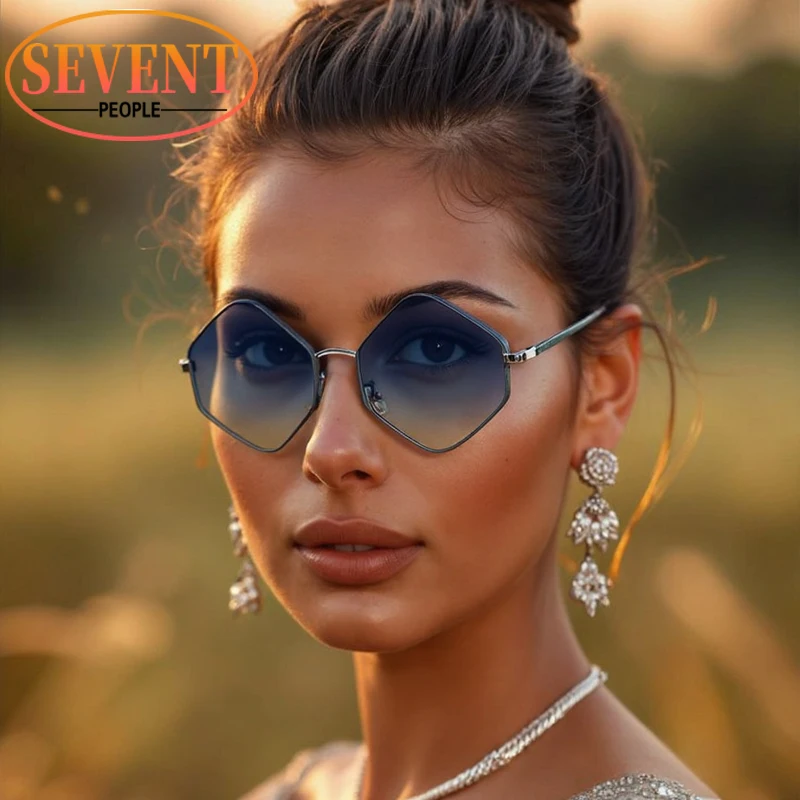 Vintage Steampunk Hexagon Sunglasses Women 2025 Luxury Brand Classic Punk Polygon Sunglass UV400 Retro Driving Shades For Ladies
Vintage Steampunk Hexagon Sunglasses Women 2025 Luxury Brand Classic Punk Polygon Sunglass UV400 Retro Driving Shades For Ladies