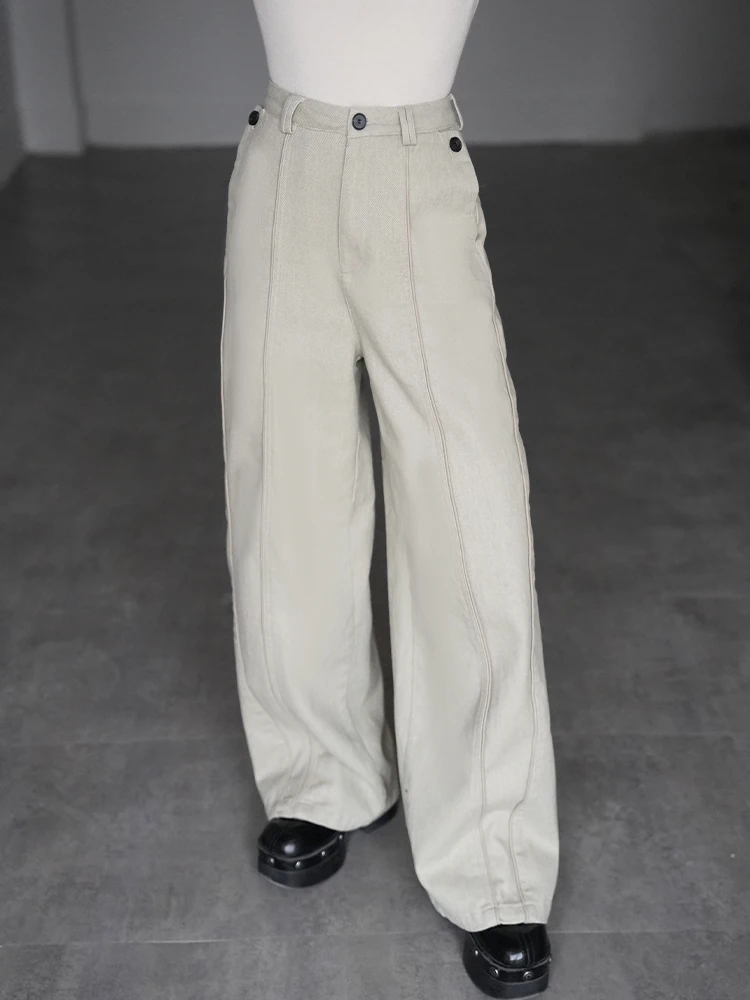 Женские повседневные брюки с высокой талией, прямые широкие штанины, длина в пол, ретро-силуэт, линейный дизайн, смесовый хлопок
Женские повседневные брюки с высокой талией, прямые широкие штанины, длина в пол, ретро-силуэт, линейный дизайн, смесовый хлопок