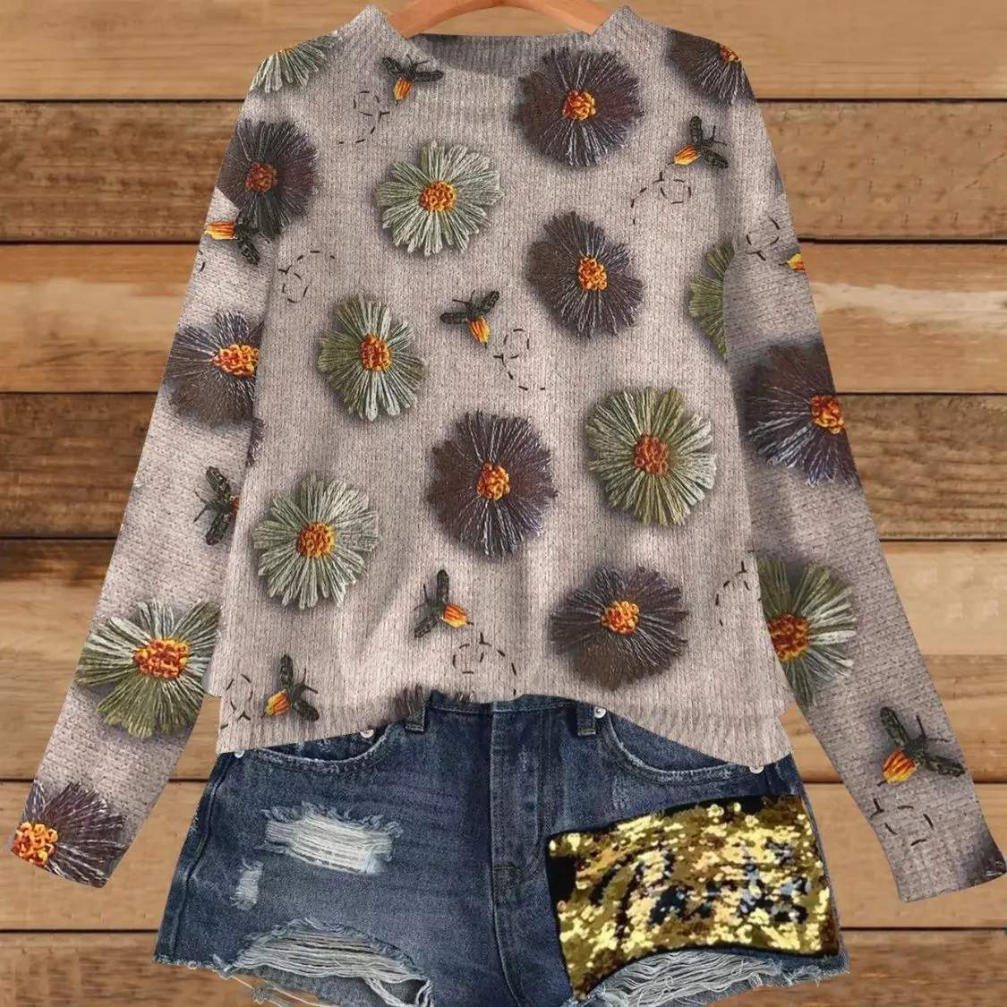 2025 Age Reducing Printed Knitted Sweater European New Casual Versatile Thin Sweater for Women E6417
2025 Age Reducing Printed Knitted Sweater European New Casual Versatile Thin Sweater for Women E6417