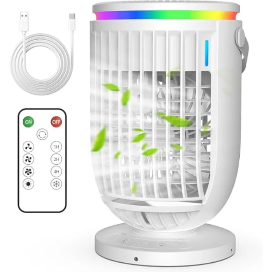 Portable AC unit for bedroom and office use, ABS plastic body, white, 120 rotating function with 4-in-1 humidifier fan cooler
Portable AC unit for bedroom and office use, ABS plastic body, white, 120 rotating function with 4-in-1 humidifier fan cooler