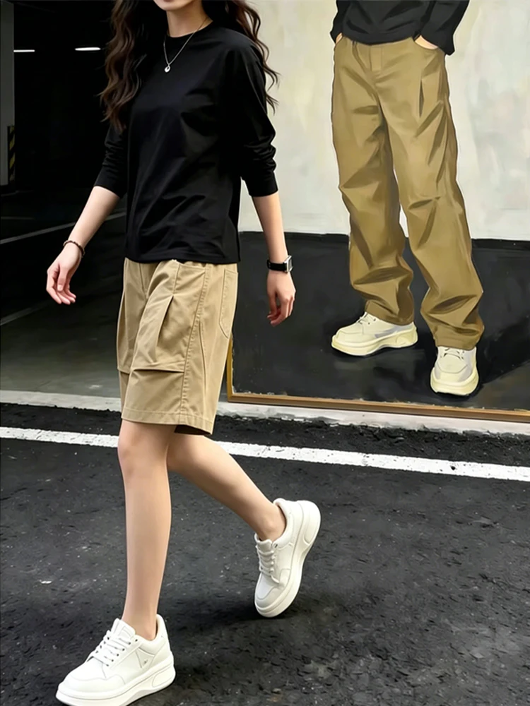 Khaki Workwear Short Pants Men's Summer Trendy Outdoor Five-Point Loose Straight American Casual Half-Pants Fashionable Youth
Khaki Workwear Short Pants Men's Summer Trendy Outdoor Five-Point Loose Straight American Casual Half-Pants Fashionable Youth