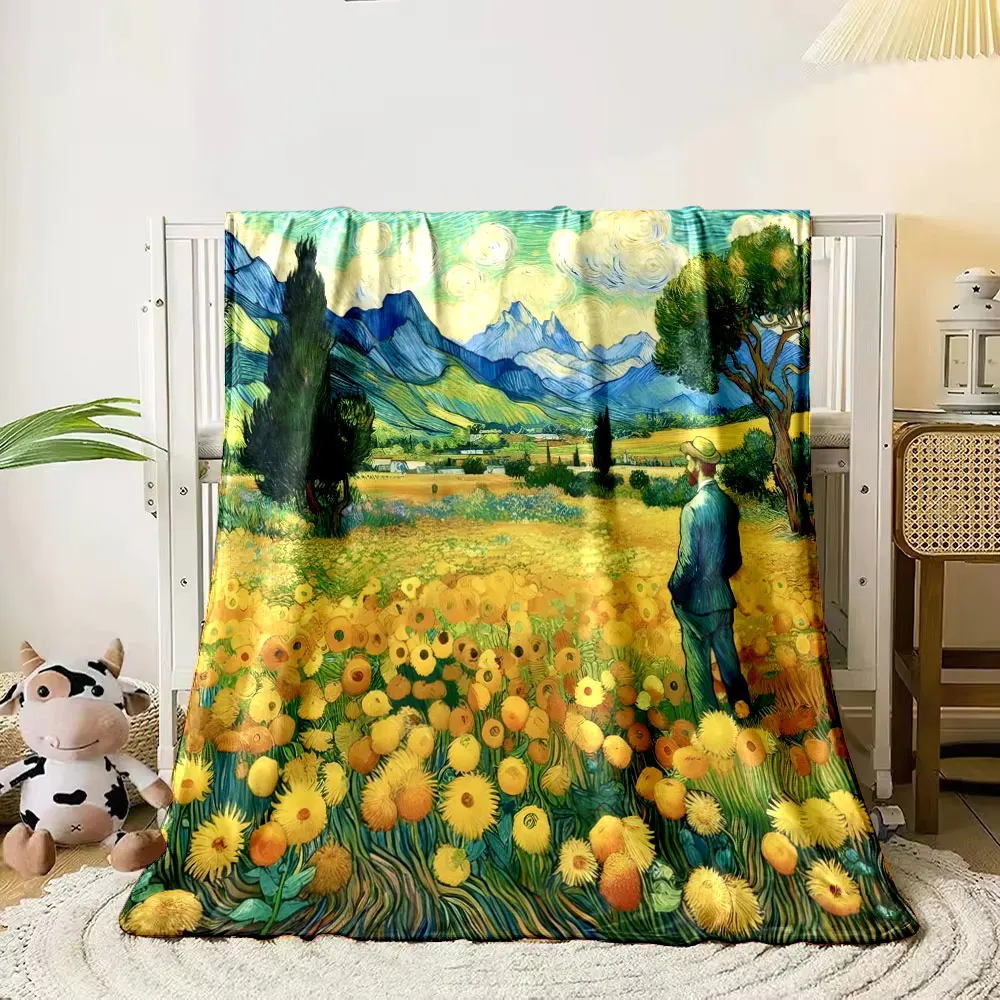 Sunflowers in Van Gogh Style Print Warm Comfortable Blanket Home Travel Camping for Adults and Kids Luxury Gifts Multi-Size
Sunflowers in Van Gogh Style Print Warm Comfortable Blanket Home Travel Camping for Adults and Kids Luxury Gifts Multi-Size