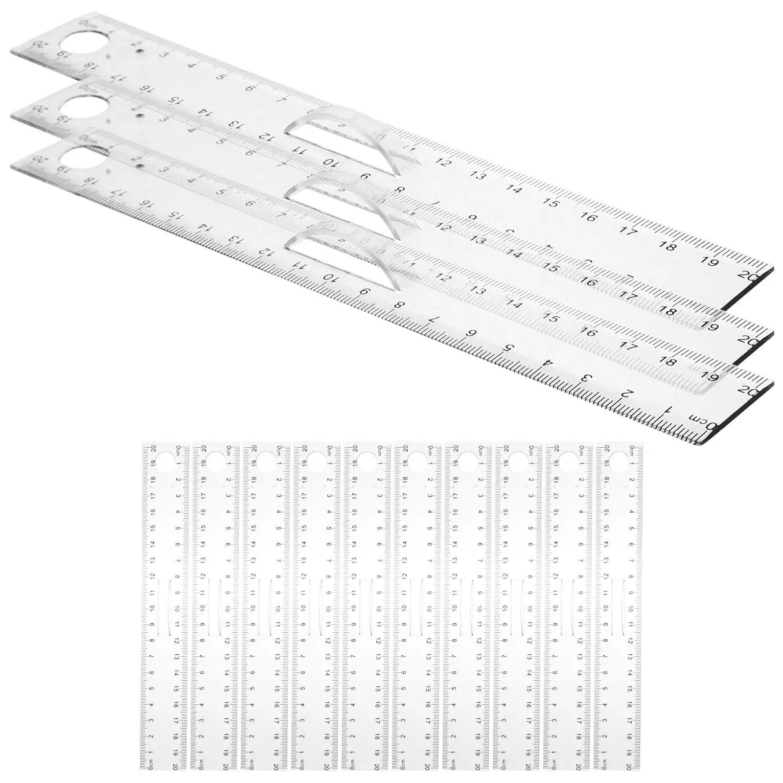 20Pcs Transparent Magnifying Ruler Multi-Functional Measuring Tool for Architecture Drawing Education Office Supply Kit
20Pcs Transparent Magnifying Ruler Multi-Functional Measuring Tool for Architecture Drawing Education Office Supply Kit