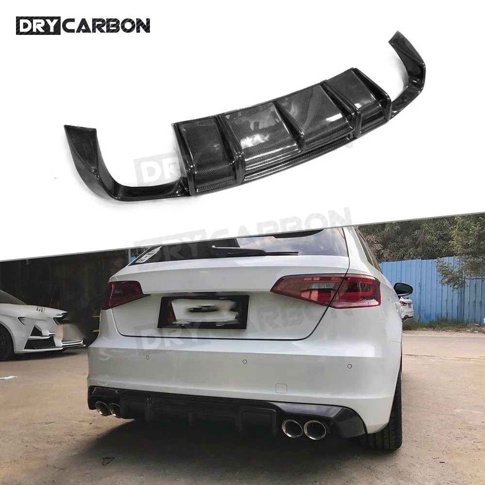 For Audi A3 Sline S3 Hatchback 2014 2015 2016 Carbon Fiber Rear Lip Diffuser Spoiler Back Bumper Hugger Not For A3 Standard
For Audi A3 Sline S3 Hatchback 2014 2015 2016 Carbon Fiber Rear Lip Diffuser Spoiler Back Bumper Hugger Not For A3 Standard