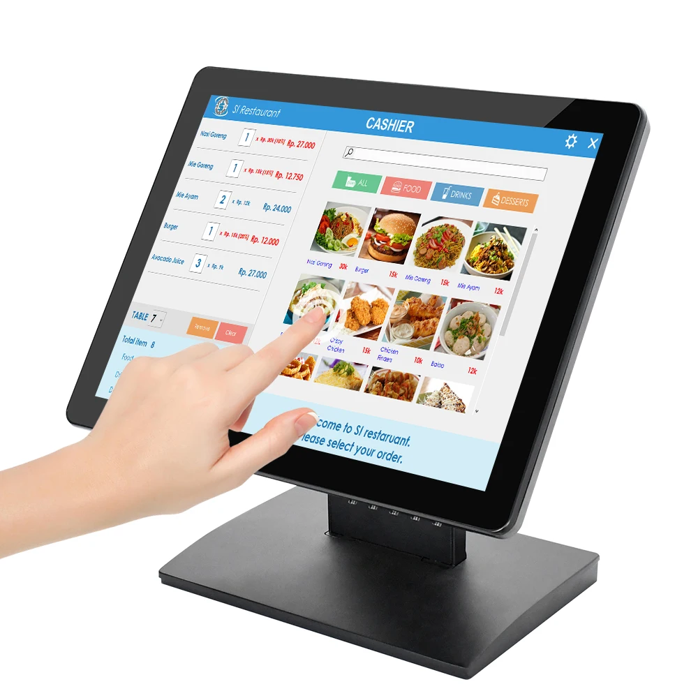 Industrial Square Simple Waterproof Touchscreen 15 Inch Touch Clothing Store Fast Food Use Touchscreen
Industrial Square Simple Waterproof Touchscreen 15 Inch Touch Clothing Store Fast Food Use Touchscreen