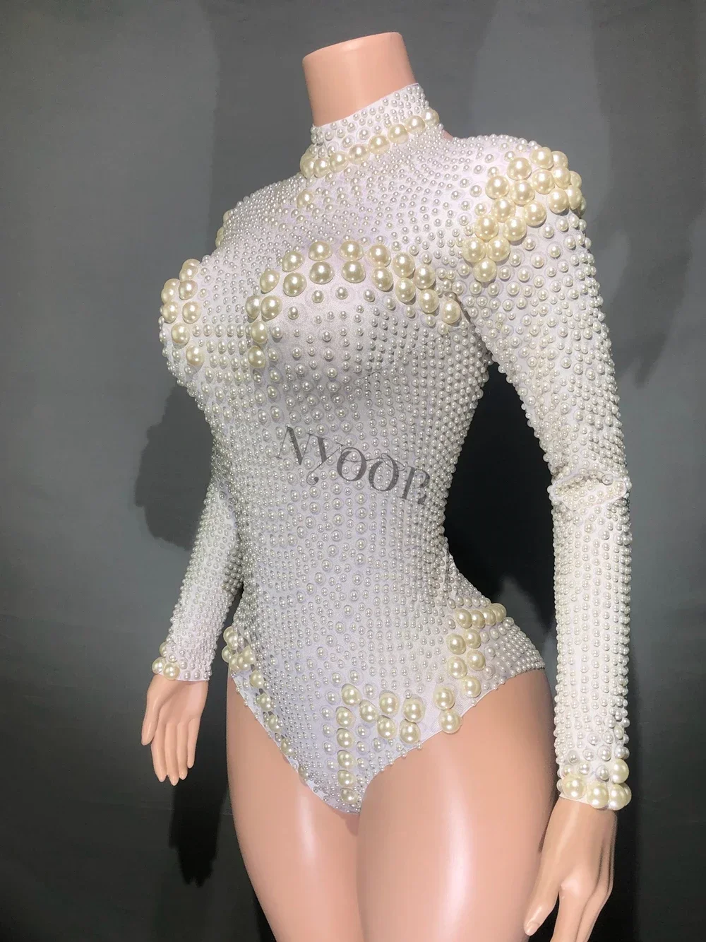 White Pearls Leotard Sexy Long Sleeve Bodysuit Nightclub Dance Outfit Singer Dancer Stage Wear Show Performance Costume
White Pearls Leotard Sexy Long Sleeve Bodysuit Nightclub Dance Outfit Singer Dancer Stage Wear Show Performance Costume
