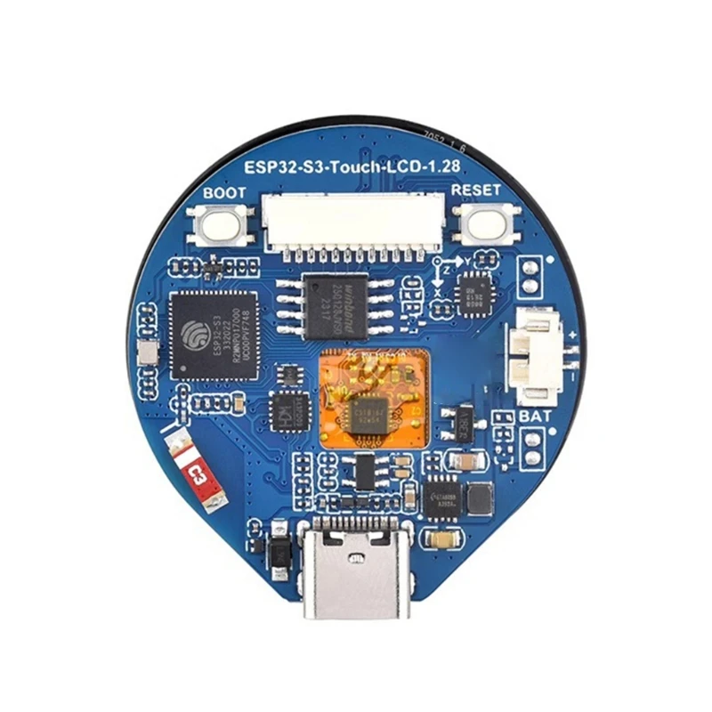 1.28 Inch Round LCD Display Module 240x240 Resolution 65K RGB Colors Screen ESP32S3 Board USB Type-C Connector H7EC
1.28 Inch Round LCD Display Module 240x240 Resolution 65K RGB Colors Screen ESP32S3 Board USB Type-C Connector H7EC