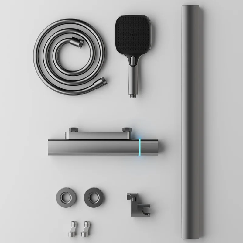 Temperature Display Bathtub Faucet Shower Set Complete Faucet Hot Cold Mixer Tap Bath Bathroom Shower System Set Shower Head
Temperature Display Bathtub Faucet Shower Set Complete Faucet Hot Cold Mixer Tap Bath Bathroom Shower System Set Shower Head
