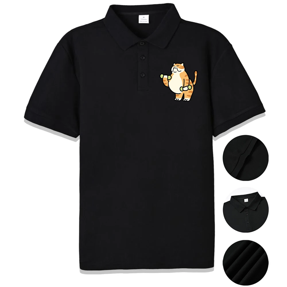 Мужские рубашки для гольфа с оранжевым котом для похудения, повседневная дышащая рубашка поло, универсальная культурная одежда, мягкие мужские футболки в стиле хип-хоп 
Мужские рубашки для гольфа с оранжевым котом для похудения, повседневная дышащая рубашка поло, универсальная культурная одежда, мягкие мужские футболки в стиле хип-хоп